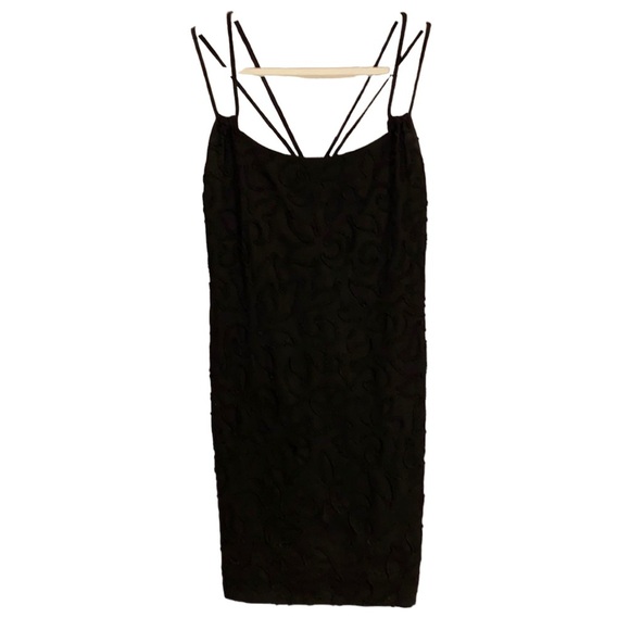 Travilla Dresses & Skirts - Vintage 70’s Travilla Strappy Black Cocktail Dress